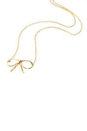  Gold Bow Necklace