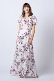  Floral Maxi Wrap-dress