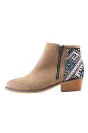  Back-print Tan Bootie