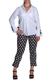  White Button Down W Black Ties