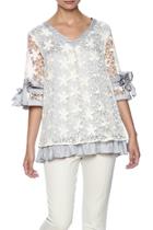  Dreamy Lace Overlay Top