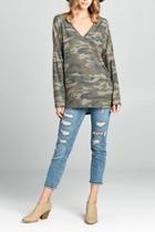  Camo Front-pocket Dress
