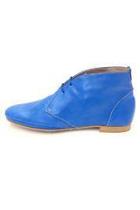  Electric Blue Leather Bootie