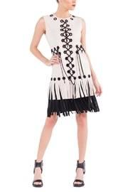  Two Tone Fringed Dress