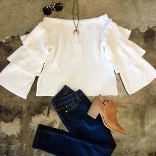  White Layered Top
