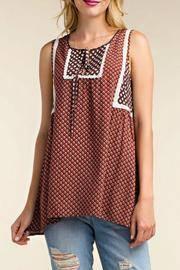  Ditsy Print Top