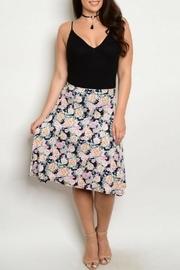  Flower Print Skirt