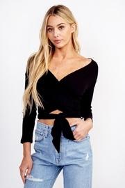  Ribbed Wrap Crop