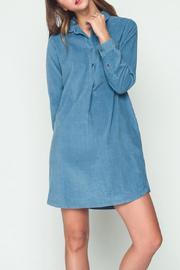  Blue Corduroy Shirt Dress