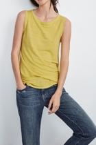  Yellow Linen Tank