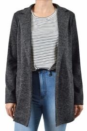  Ribbed Sweater Blazer