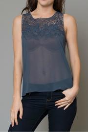 Sleeveless Sheer Tunic