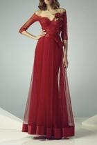  Illusion Evening Gown