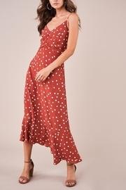  Polka-dot Ruched Dress