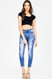  Cropped Ankle Fit Skinny Jeans