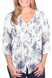 Crinkle Floral Blouse