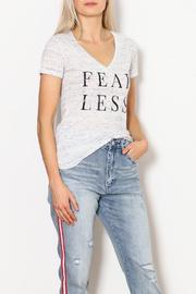  Fearless Woman V Neck Tee