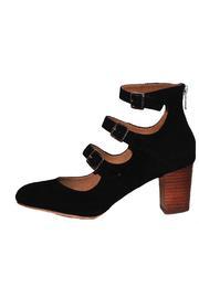  Strap Block Heel Pump