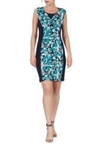  Teal & Navy Slimming Dress