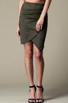  Olive Asymmetrical Skirt