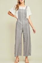  Striped Pinafore Jumper