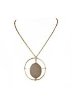  Halo Druzy Necklace