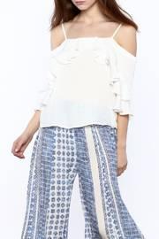 White Cold Shoulder Blouse