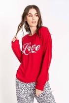  Red L/sleeve Top