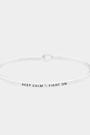  Keep-calm-fight-on Bracelet