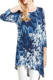  Navy White Fern Top