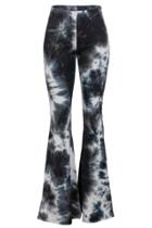  Tie-dye Brushed Bell-bottoms