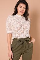 Short-sleeve Lace Top