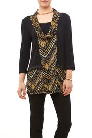  Aztec Print Solid Tunic