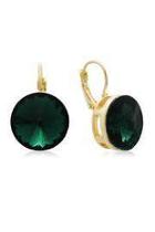  Round Emerald Earrings