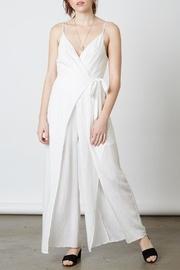  White Wrap Jumpsuit