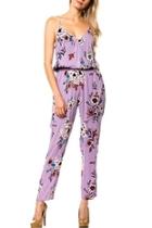  Lilac Floral Jumpsuit