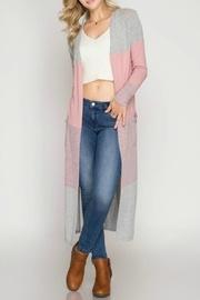  Color Block Cardi