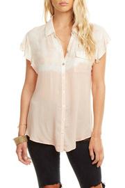  Flutter Slv Gauze Dip Dye Buttondown