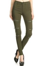  Zipper Skinny Pants