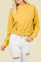  Belted Sweater Top