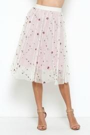  Embroidered Tulled Skirt