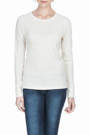  White Sleeved Crew Top