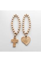  Virginia-gray/white/gold Accent Beads 16(cross Pendant)