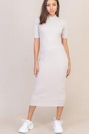  Mock-neck Midi Dress
