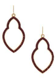  Garnet Moroccan Earrings