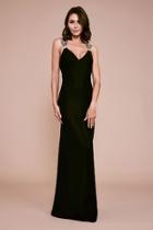  Zircon V-neckline Gown