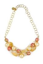  Woven Pink-gold Necklace