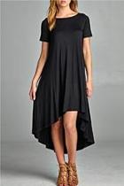 Hi-lo Black Dress