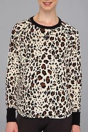  Leopard Velour Top