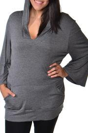  Plus-size V-neck Hoodie